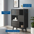 Allyson Three-Tier Display Storage Cabinet Stand