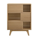 Allyson Three-Tier Display Storage Cabinet Stand