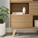 Allyson Three-Tier Display Storage Cabinet Stand