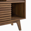 Allyson Three-Tier Display Storage Cabinet Stand