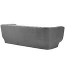 Cayson Vertical Channel Tufted Performance Velvet Sofa