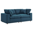 Liberty Down Filled Overstuffed 2 Piece Sectional Sofa Set