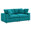 Liberty Down Filled Overstuffed 2 Piece Sectional Sofa Set