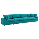 Liberty Down Filled Overstuffed 4 Piece Sectional Sofa Set