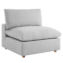 Liberty Down Filled Overstuffed 5-Piece Armless Sectional Sofa