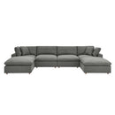 Liberty Down Filled Overstuffed 6-Piece Sectional Sofa