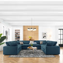 Liberty Down Filled Overstuffed 8-Piece Sectional Sofa