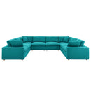Liberty Down Filled Overstuffed 8-Piece Sectional Sofa