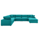 Liberty Down Filled Overstuffed 7-Piece Sectional Sofa