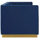 Jimmy Vertical Channel Tufted Performance Velvet Sofa