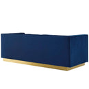 Jimmy Vertical Channel Tufted Performance Velvet Sofa