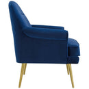 Dominik Tufted Button Accent Performance Velvet Armchair