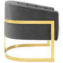 Lauryn Vertical Channel Tufted Performance Velvet Accent Armchair