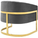 Lauryn Vertical Channel Tufted Performance Velvet Accent Armchair