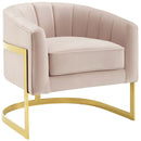 Lauryn Vertical Channel Tufted Performance Velvet Accent Armchair