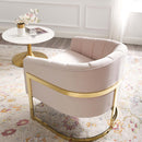 Lauryn Vertical Channel Tufted Performance Velvet Accent Armchair