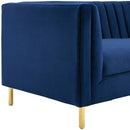 Lina Channel Tufted Performance Velvet Sofa