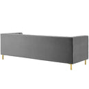 Georgia Tufted Button Performance Velvet Sofa