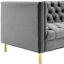 Georgia Tufted Button Performance Velvet Sofa