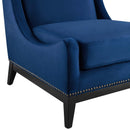 Greyson Accent Upholstered Performance Velvet Lounge Chair