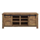 Khalil 71" Rustic Sliding Door TV Stand