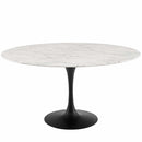 Ada 60" Round Artificial Marble Dining Table