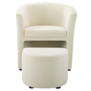 Wade Performance Velvet Arm Chair and Ottoman Set