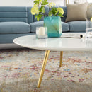 Legacy 40" Round Wood Top Coffee Table with Tripod Base