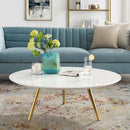 Legacy 40" Round Wood Top Coffee Table with Tripod Base
