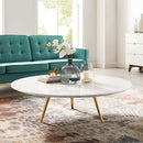 Teagan 47" Round Wood Top Coffee Table with Tripod Base