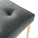 Joseph Gold Stainless Steel Performance Velvet Dining Chair