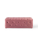 Anakin 48" Tufted Button Entryway Performance Velvet Bench