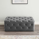 Anakin 48" Tufted Button Entryway Performance Velvet Bench