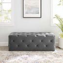 Anakin 48" Tufted Button Entryway Performance Velvet Bench