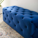 Anakin 48" Tufted Button Entryway Performance Velvet Bench
