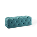 Anakin 48" Tufted Button Entryway Performance Velvet Bench