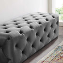 Anakin 60" Tufted Button Entryway Performance Velvet Bench
