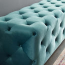 Anakin 72" Tufted Button Entryway Performance Velvet Bench