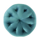 Anakin Tufted Button Round Performance Velvet Ottoman