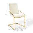 Clarissa Performance Velvet Dining Armchair