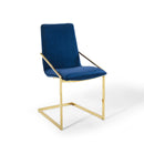 Clarissa Performance Velvet Dining Armchair