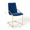 Clarissa Performance Velvet Dining Armchair