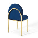 Dexter Channel Tufted Performance Velvet Dining Side Chair