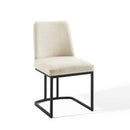 Ahmad Sled Base Upholstered Fabric Dining Side Chair