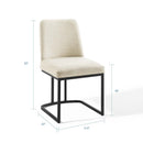 Ahmad Sled Base Upholstered Fabric Dining Side Chair