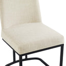 Ahmad Sled Base Upholstered Fabric Dining Side Chair