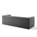 Marie Channel Tufted Upholstered Fabric Sofa