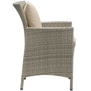 Lilianna 5 Piece Outdoor Patio Wicker Rattan Dining Set