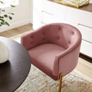 Royce Tufted Performance Velvet Accent Chair