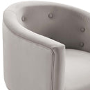 Royce Tufted Performance Velvet Accent Chair
